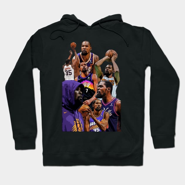 Kevin Durant Basketball Hoodie by Playful Creatives